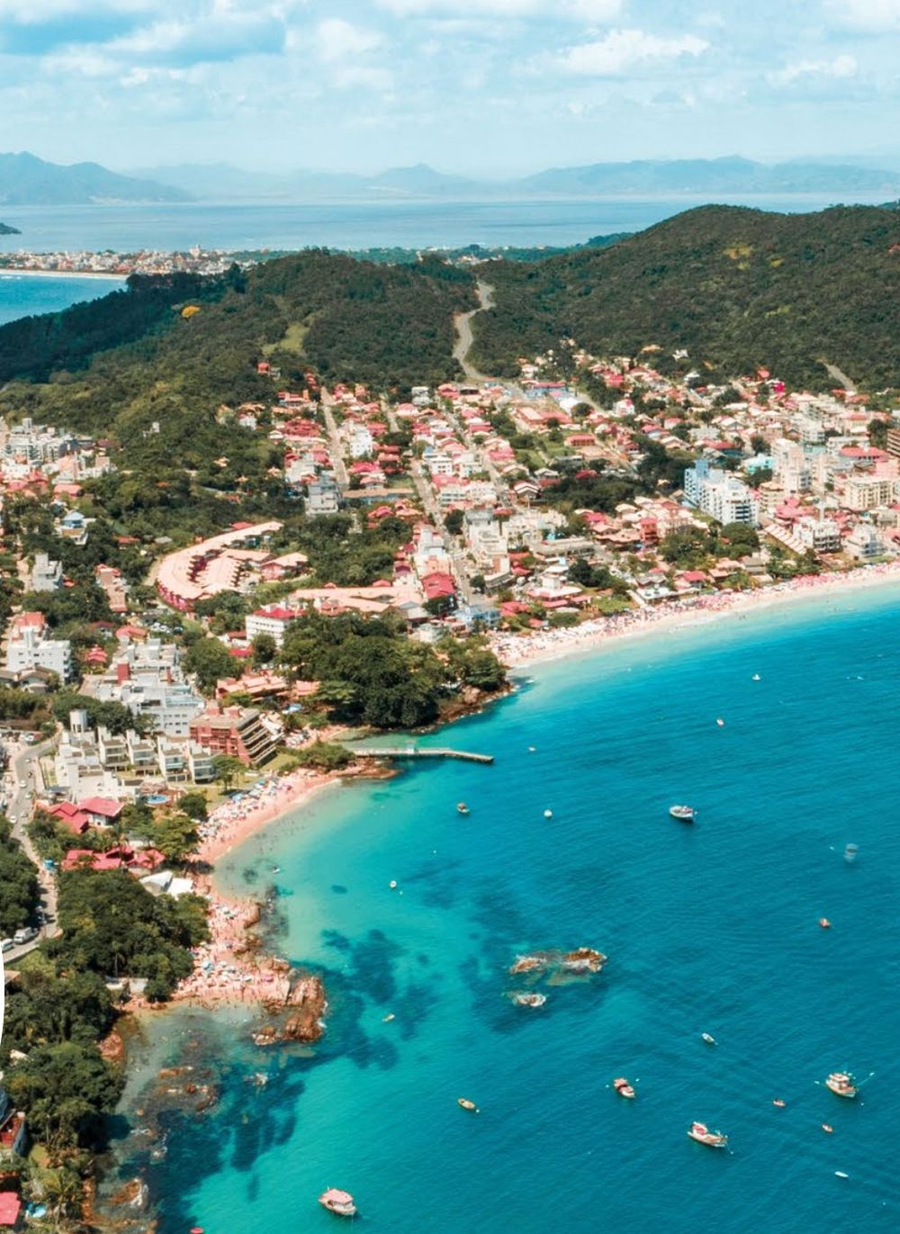 Praia de Porto Belo vista de cima