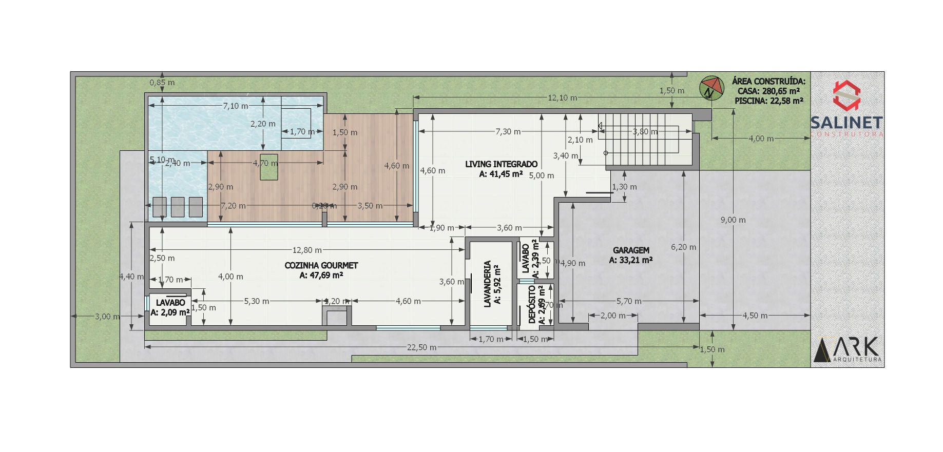 Floor plan · House Q23 L08 · Vivapark Porto Belo