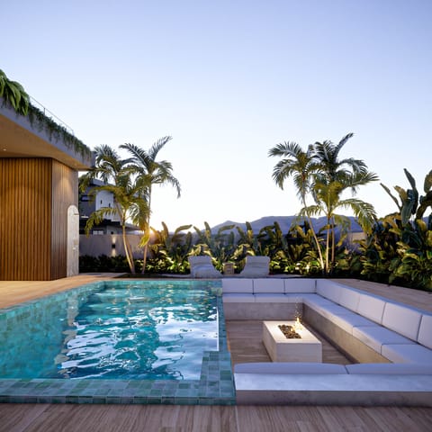 Casa Olivea - Piscina com fireplace · Vivapark Porto Belo