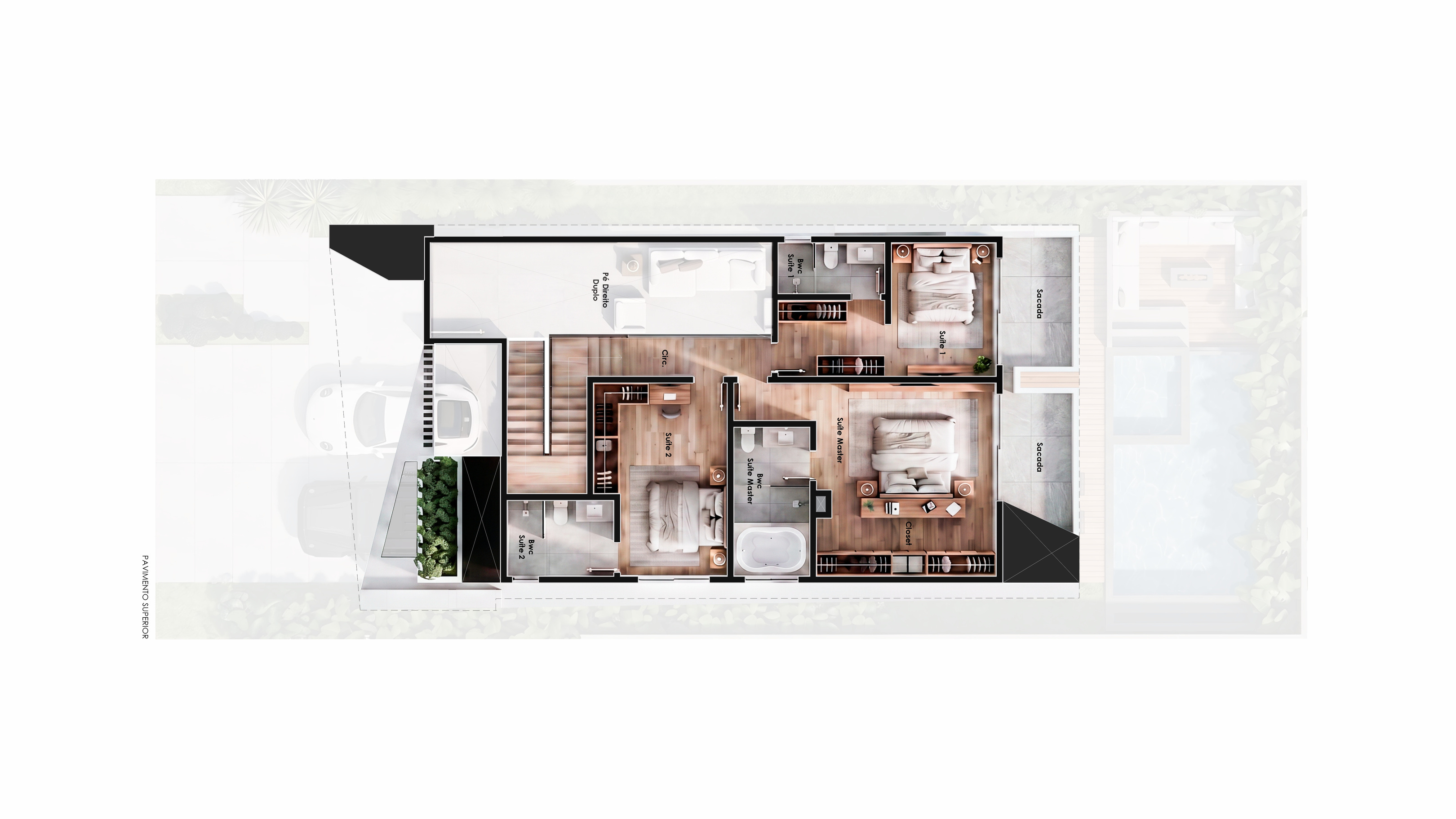 Floor plan - Upper level · Axis House · Vivapark Porto Belo