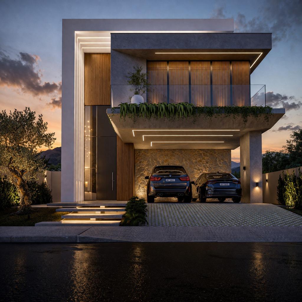 Casa Olivea - Night façade · Vivapark Porto Belo