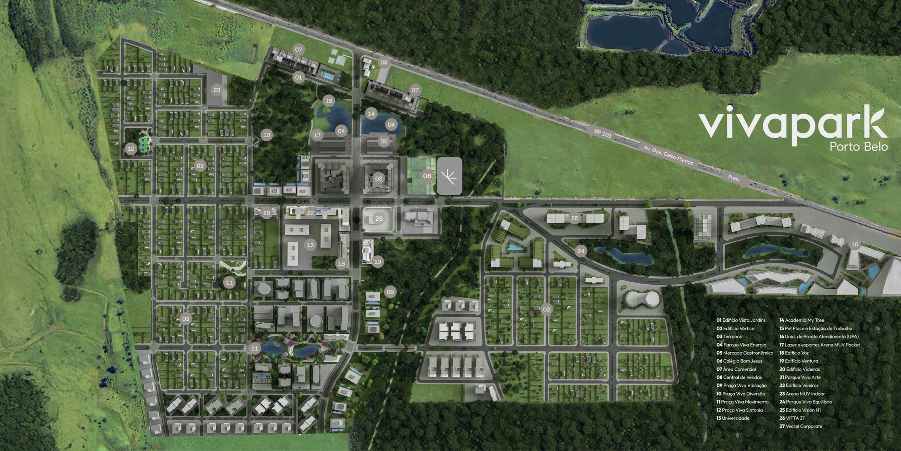 Vivapark — neighborhood site plan · Veccel