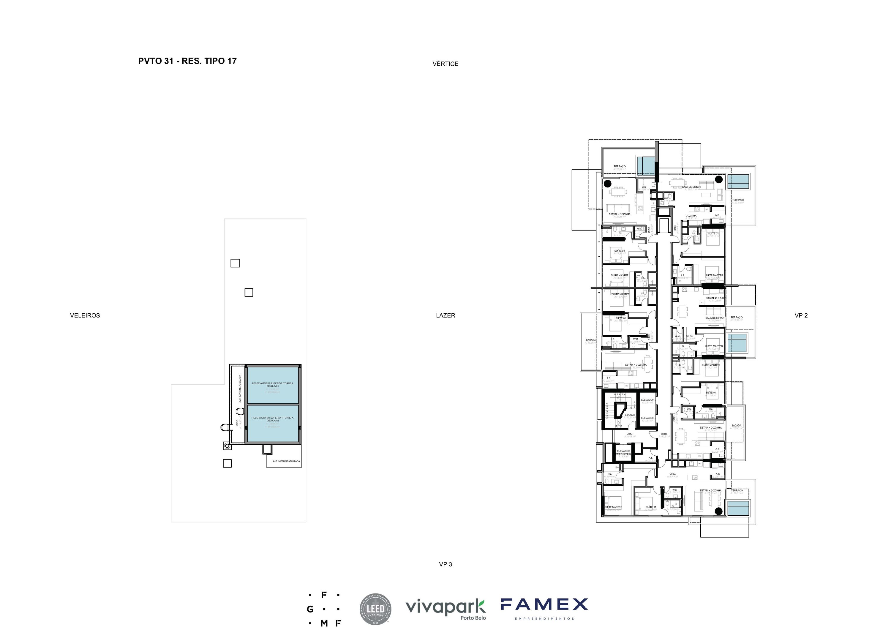 Vitta 27 – Pvto 31 – Pavimento tipo · Vivapark Porto Belo