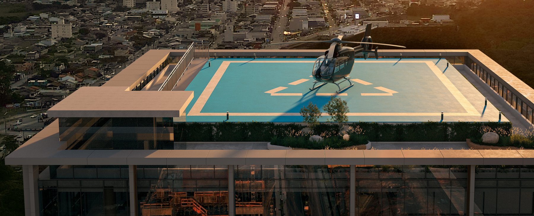 Helipad on the 34th floor · Veccel · Vivapark Porto Belo