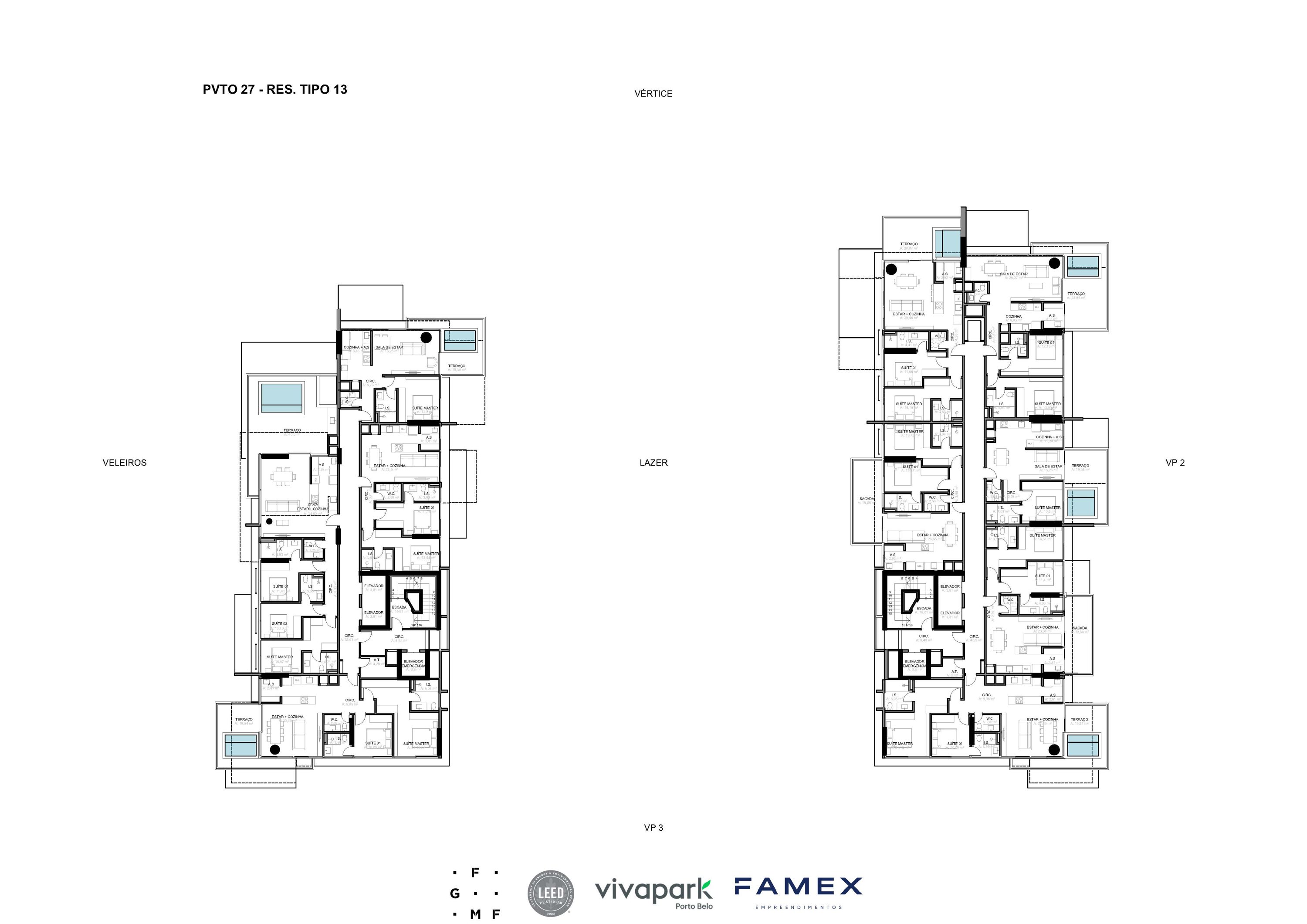 Vitta 27 – Pvto 27 – Pavimento tipo · Vivapark Porto Belo