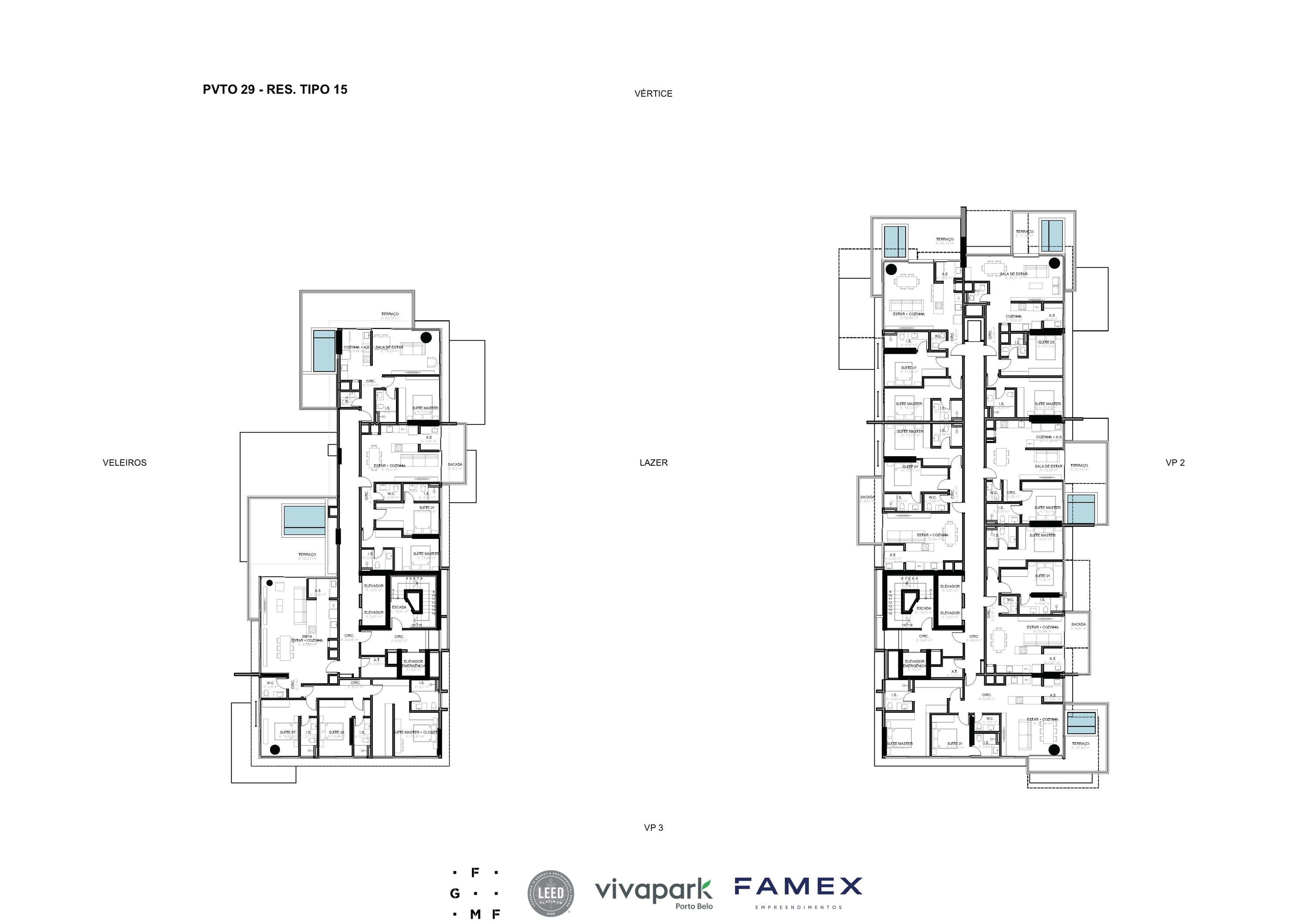 Vitta 27 – Pvto 29 – Pavimento tipo · Vivapark Porto Belo