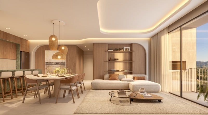 Living — 2 suítes garden · Verenna · Vivapark Porto Belo