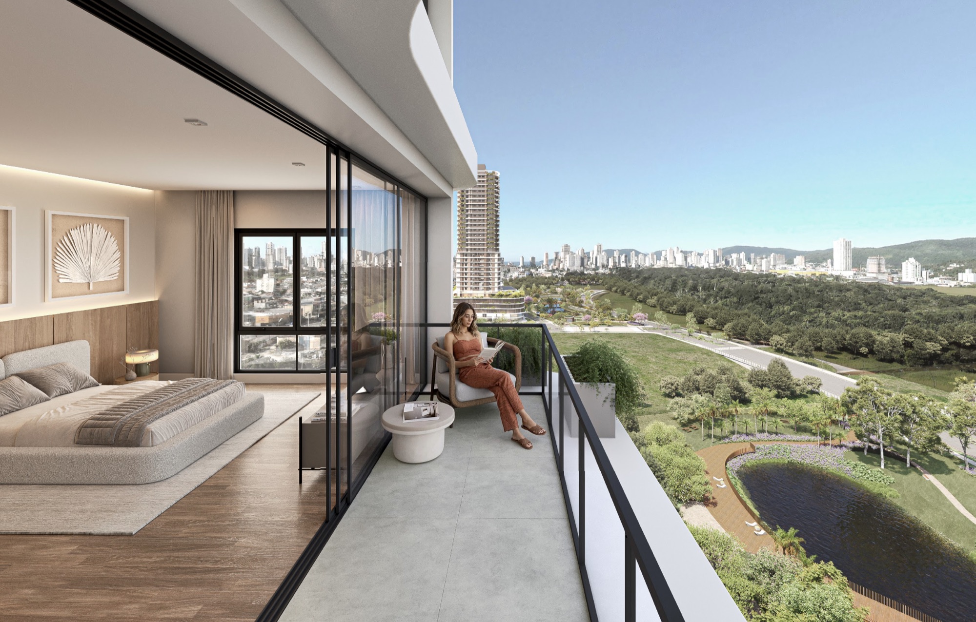Varanda - vista para o parque · Vision · Vivapark Porto Belo