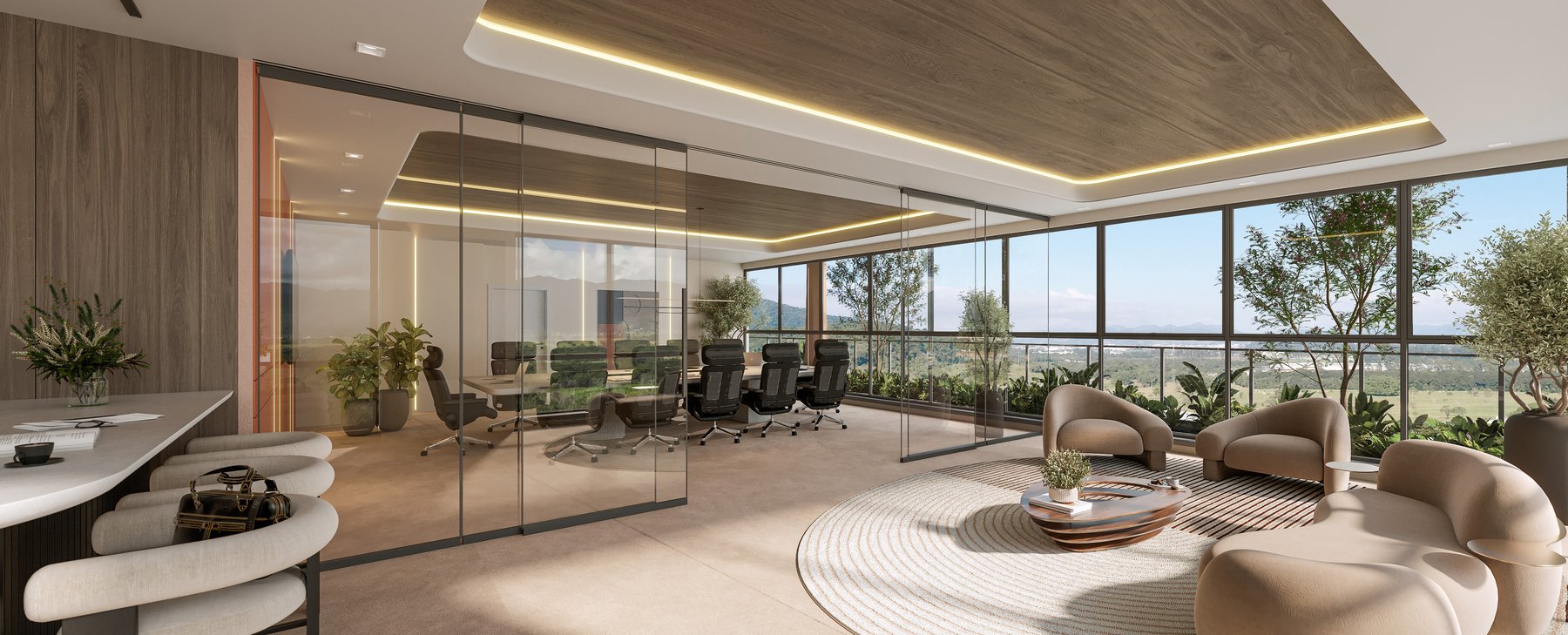 Office suite — decompression area · Veccel · Vivapark Porto Belo