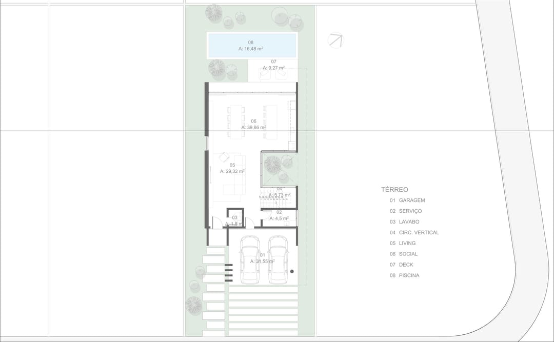 Planta - Piso Superior · Casa Horizonte · Vivapark Porto Belo
