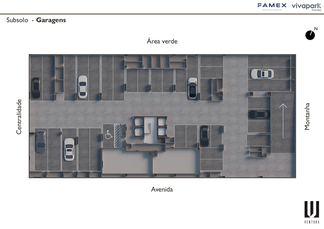 Subsolo · Garagens · Ventura · Vivapark Porto Belo