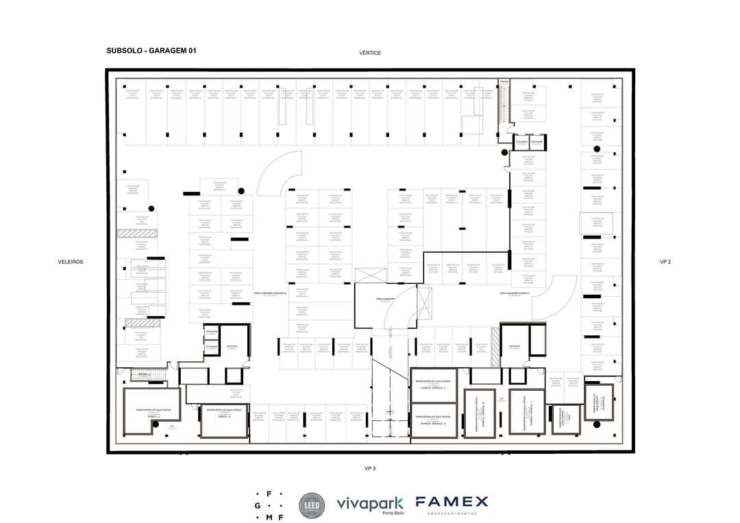 Vitta 27 – Subsolo – Garagem 01 · Vivapark Porto Belo
