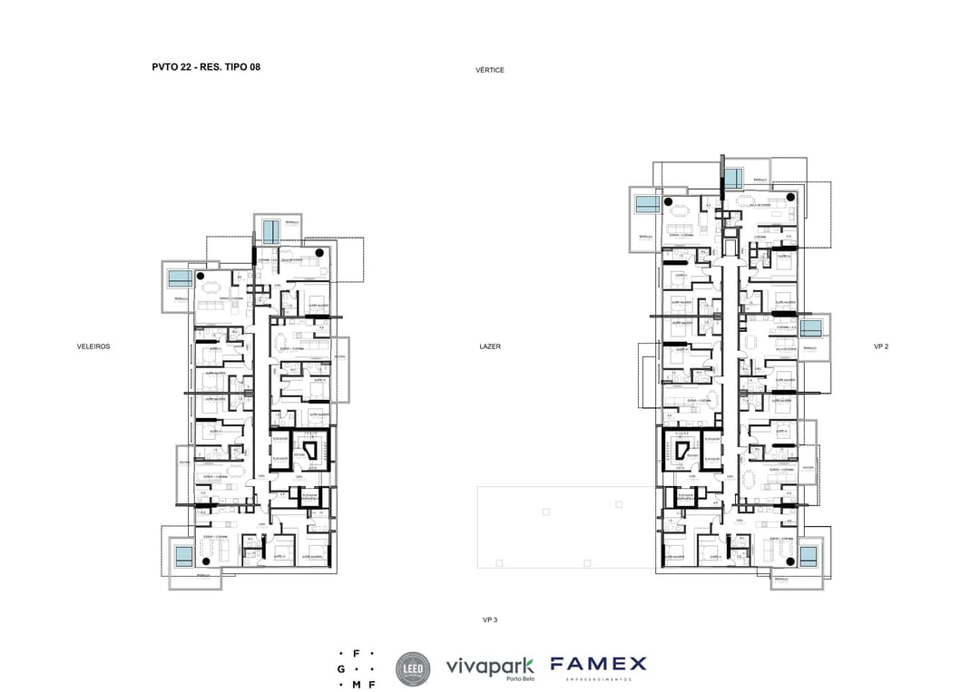Vitta 27 – Pvto 22 – Pavimento tipo · Vivapark Porto Belo
