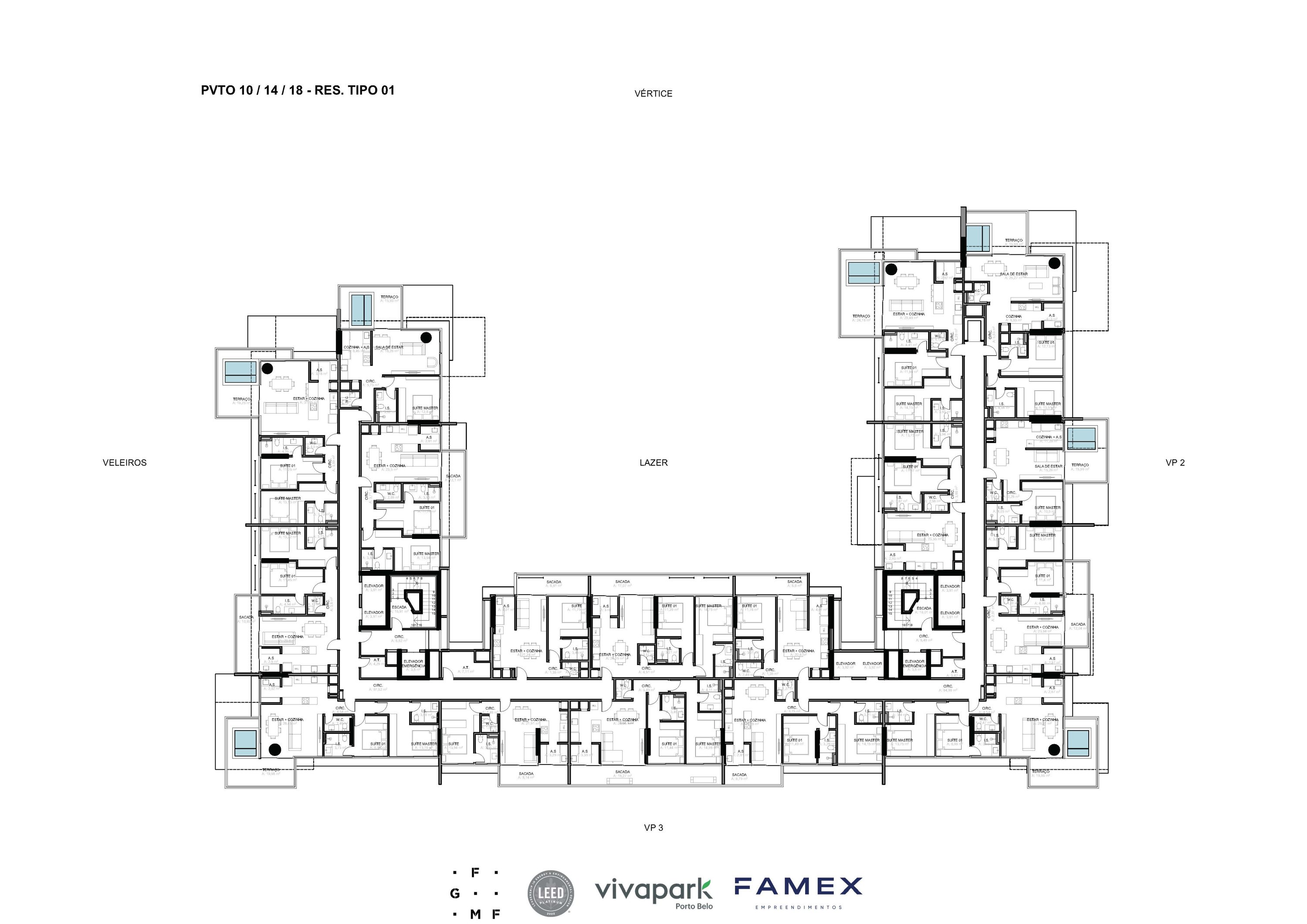 Vitta 27 – Pvto 10/14/18 – Pavimento tipo · Vivapark Porto Belo