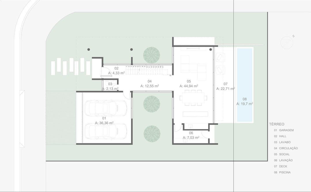 Planta - Piso Térreo · Casa Moldura · Vivapark Porto Belo