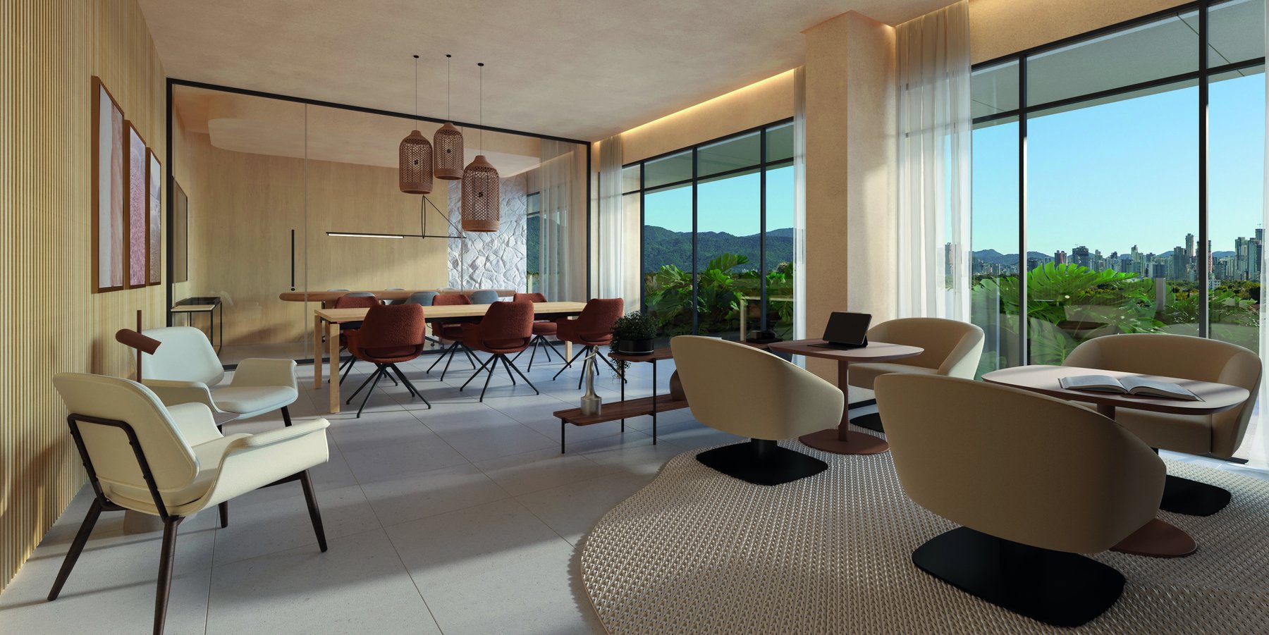 Coworking com sala de reuniões · Valence · Vivapark Porto Belo