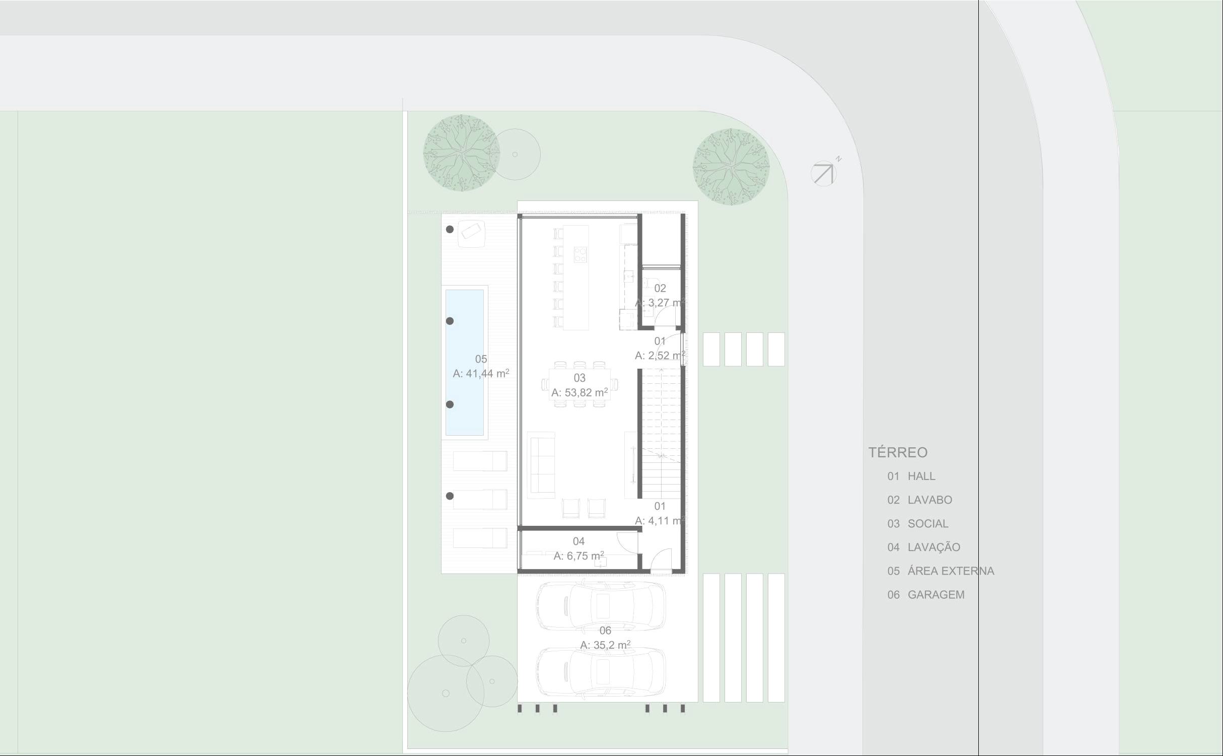 Floor plan - Ground Floor · Vértice House · Vivapark Porto Belo