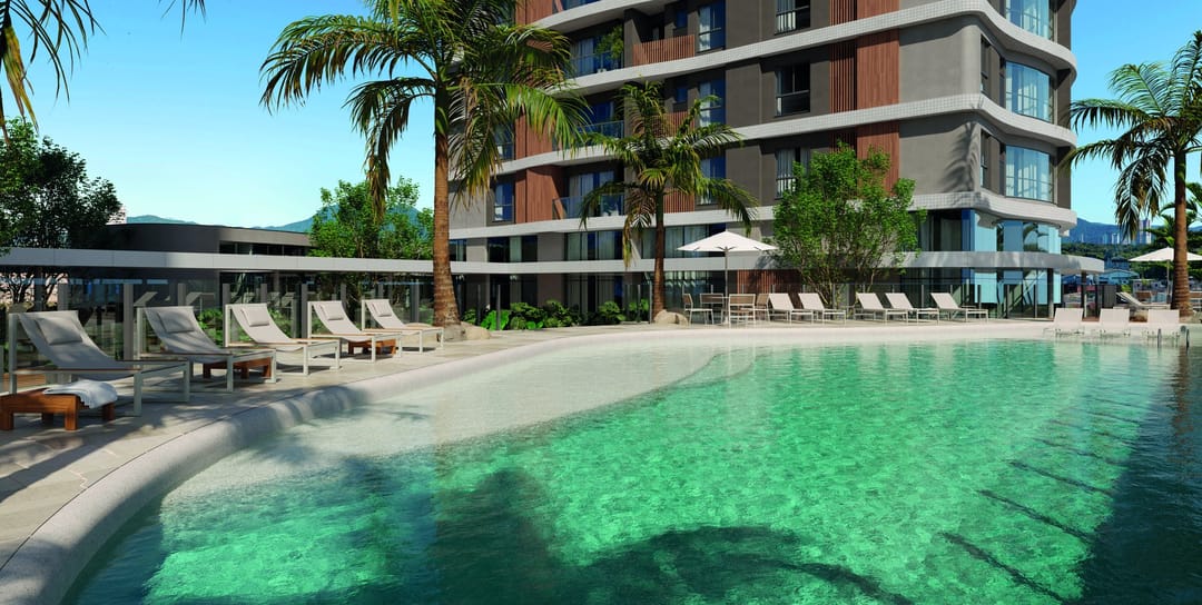 Piscina externa com prainha · Valence · Vivapark Porto Belo