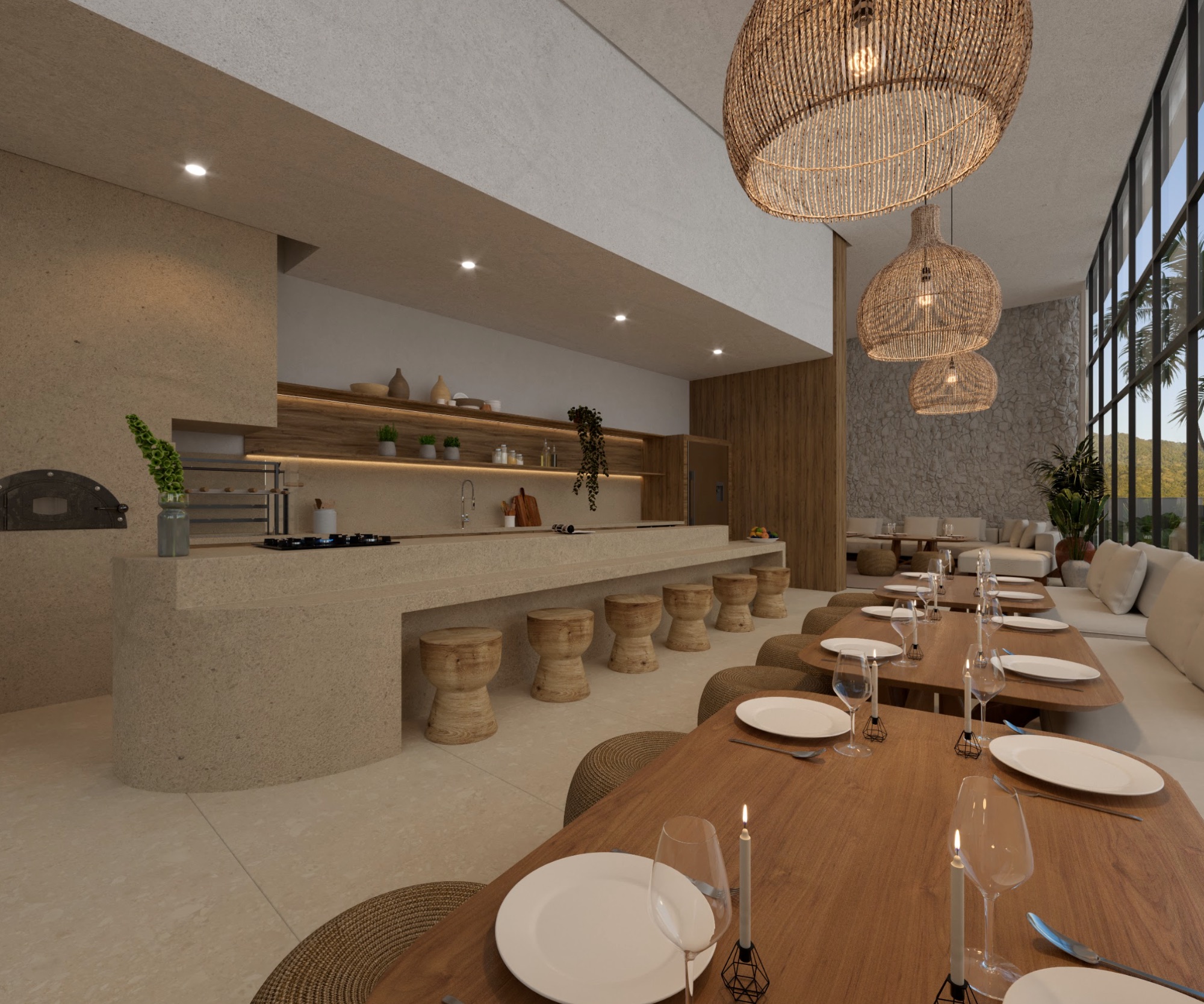 Espaço gourmet rooftop · Valence · Vivapark Porto Belo