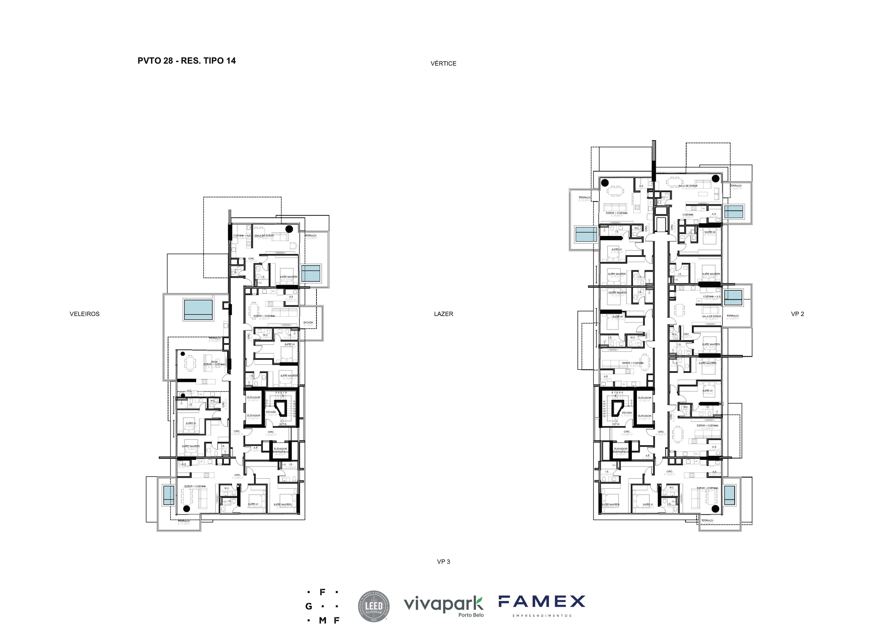 Vitta 27 – Pvto 28 – Pavimento tipo · Vivapark Porto Belo