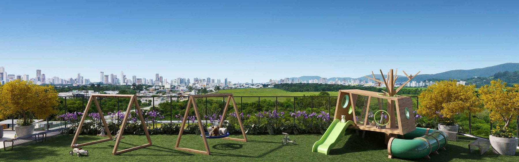 Playground with a view of the neighborhood · Ventura · Vivapark Porto Belo