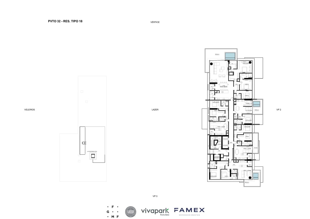 Vitta 27 – Pvto 32 – Pavimento tipo · Vivapark Porto Belo