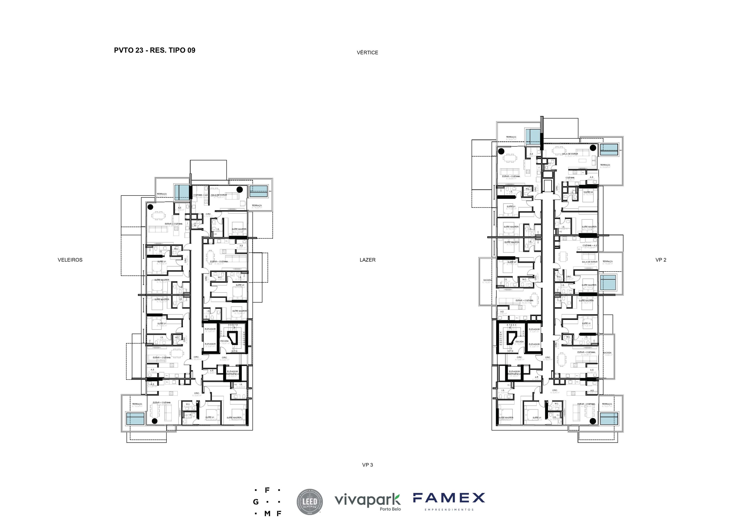 Vitta 27 – Pvto 23 – Pavimento tipo · Vivapark Porto Belo