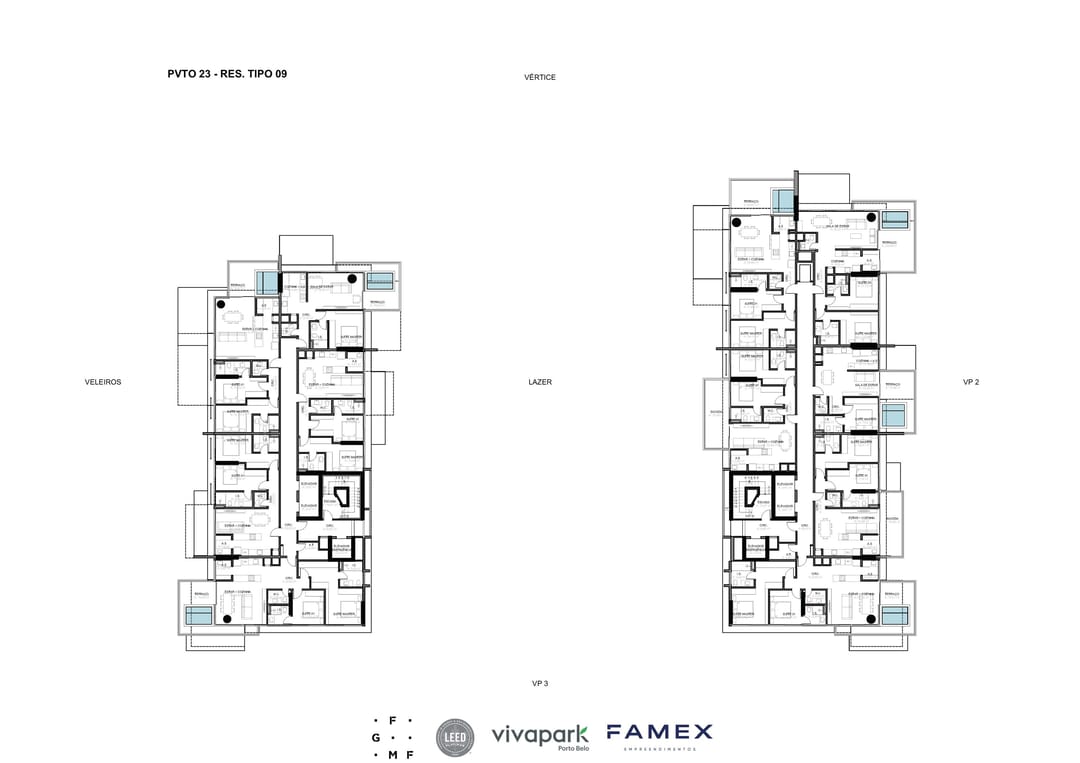 Vitta 27 – Pvto 23 – Pavimento tipo · Vivapark Porto Belo