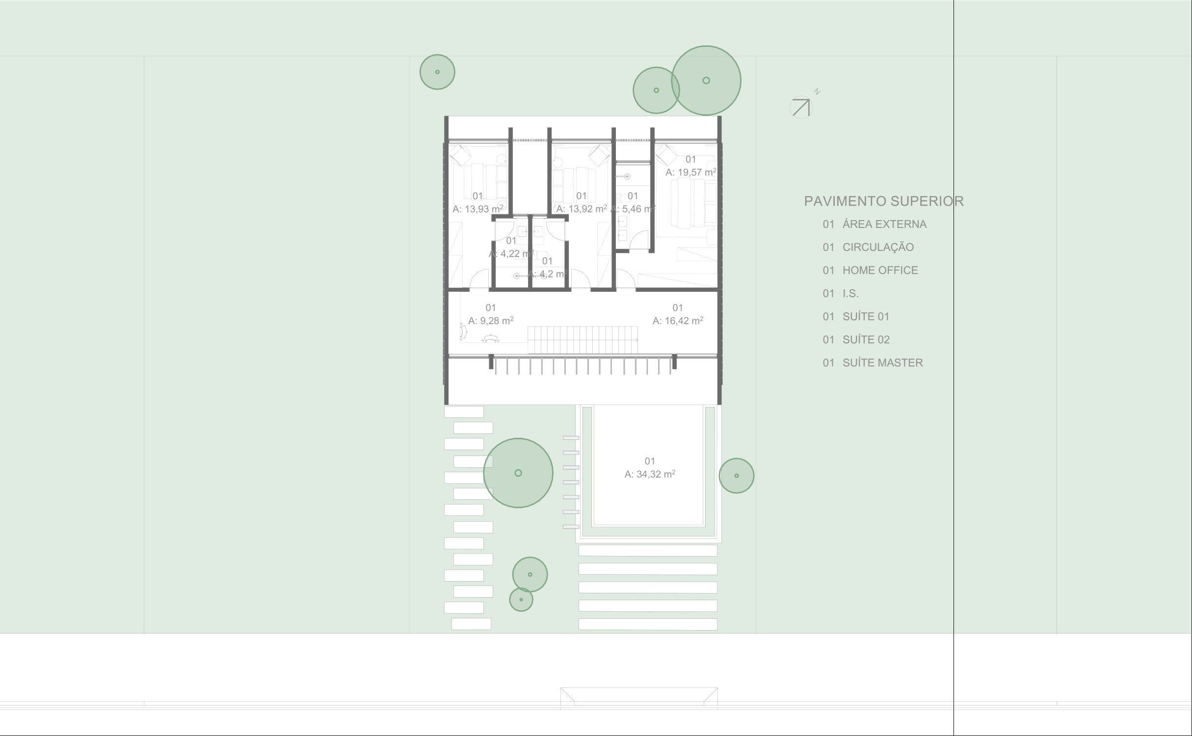 Floor plan - Upper Floor · Terrace House · Vivapark Porto Belo