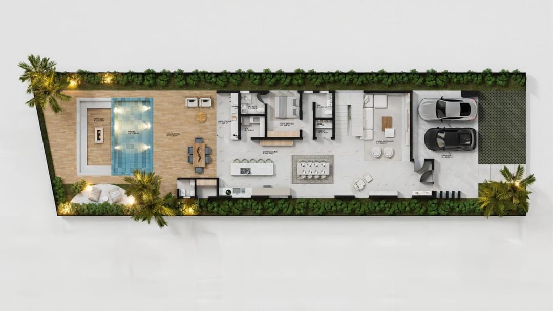 Planta baixa - Térreo · Casa Olivea · Vivapark Porto Belo