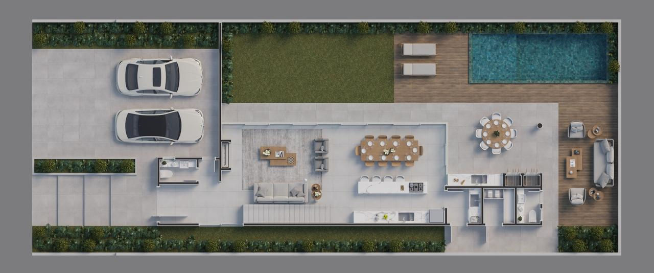 Floor plan - Ground level · Casa Majestic · Vivapark Porto Belo