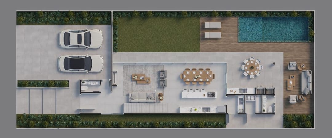 Floor plan - Ground level · Casa Majestic · Vivapark Porto Belo