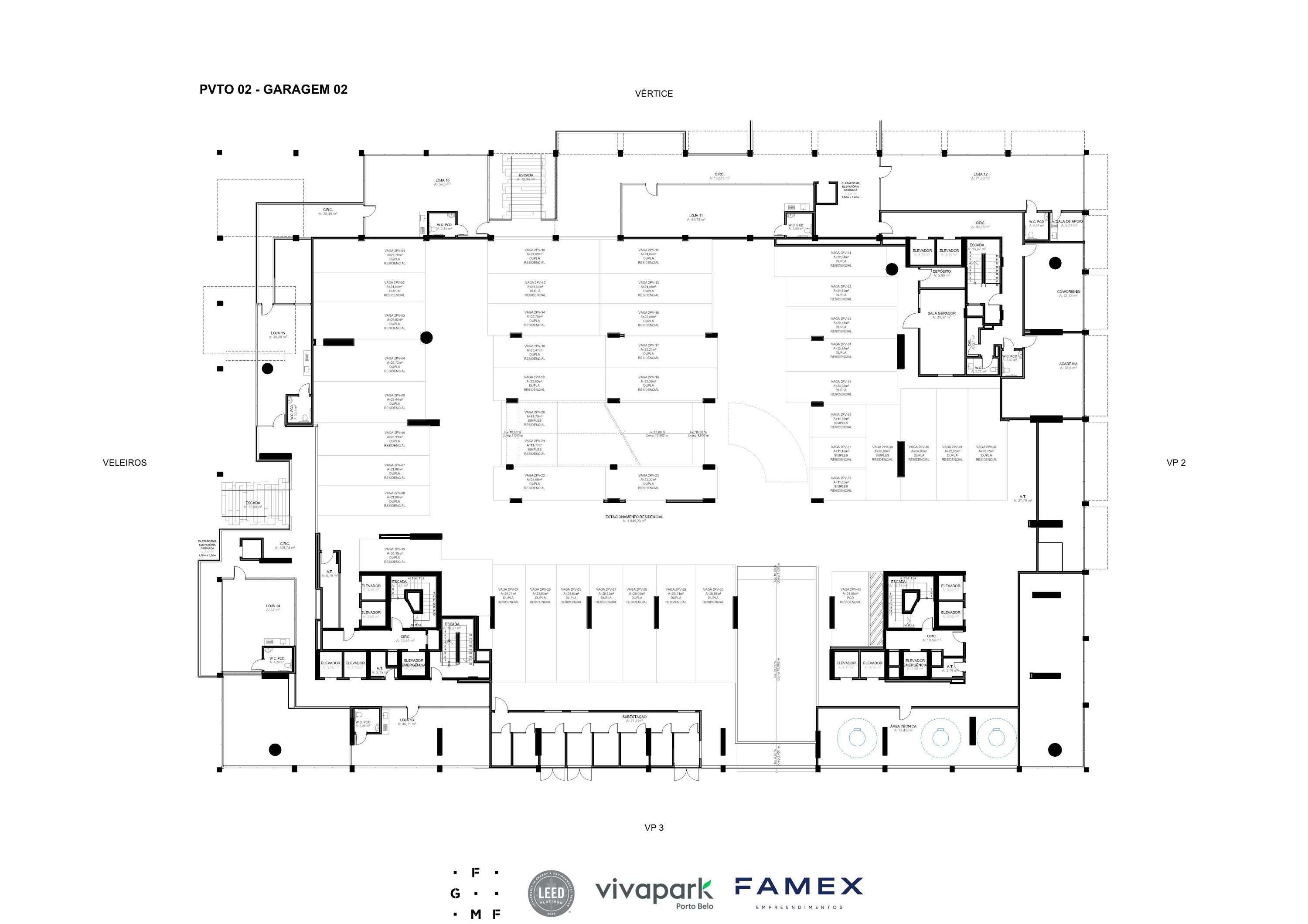 Vitta 27 – Pvto 02 – Garagem 02 · Vivapark Porto Belo