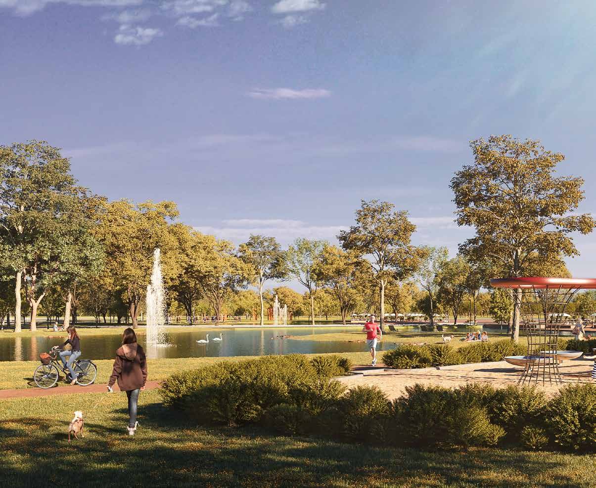 Lago e parque do Vivapark · Videiras