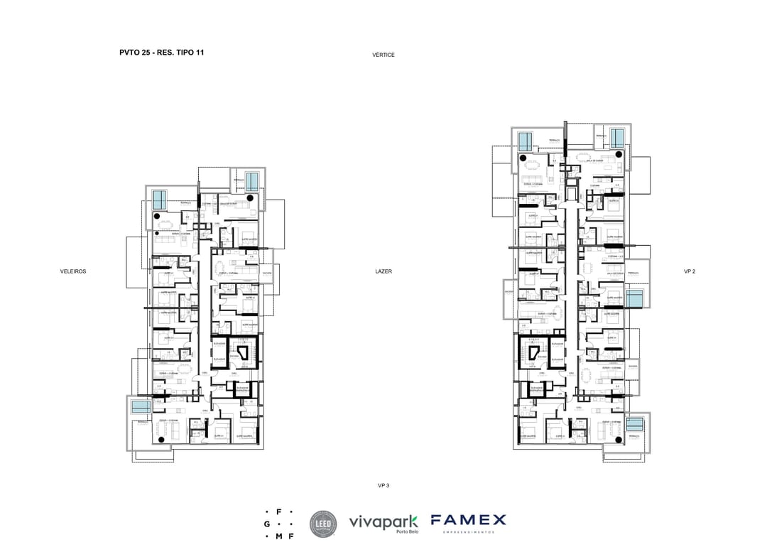 Vitta 27 – Pvto 25 – Pavimento tipo · Vivapark Porto Belo