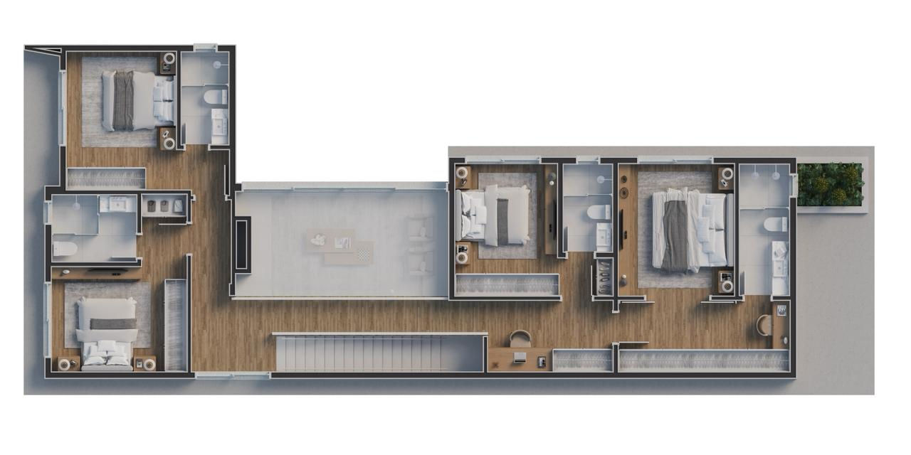 Floor plan - Upper level · Casa Majestic · Vivapark Porto Belo