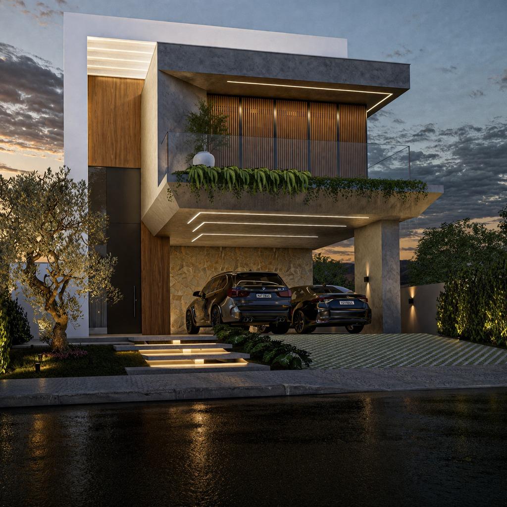 Casa Olivea - Night façade · Vivapark Porto Belo