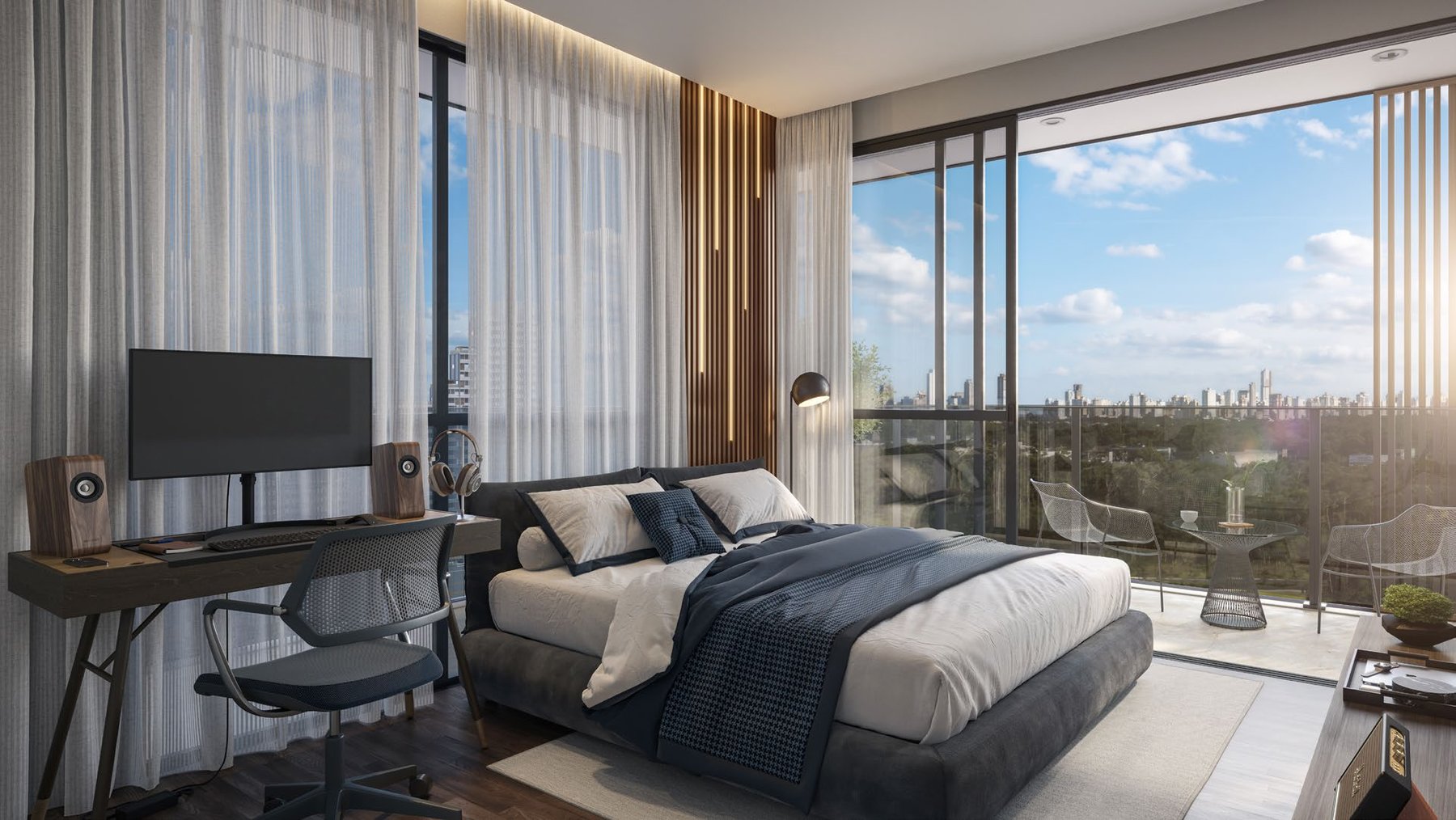 Apartamento decorado — suíte · Voz · Vivapark Porto Belo