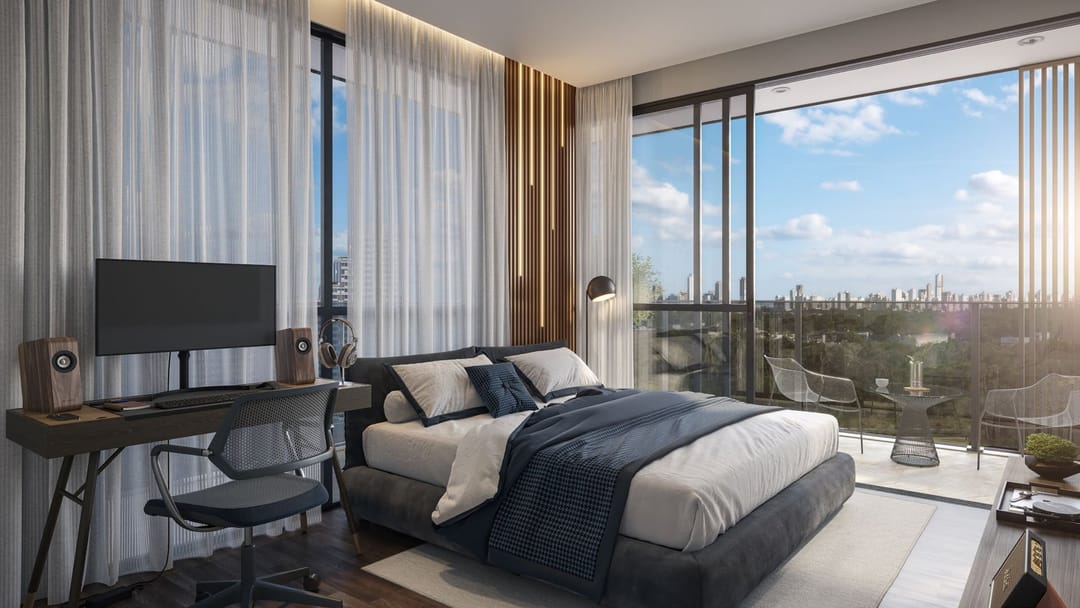 Apartamento decorado — suíte · Voz · bloco 2, apto 701 B · Vivapark Porto Belo