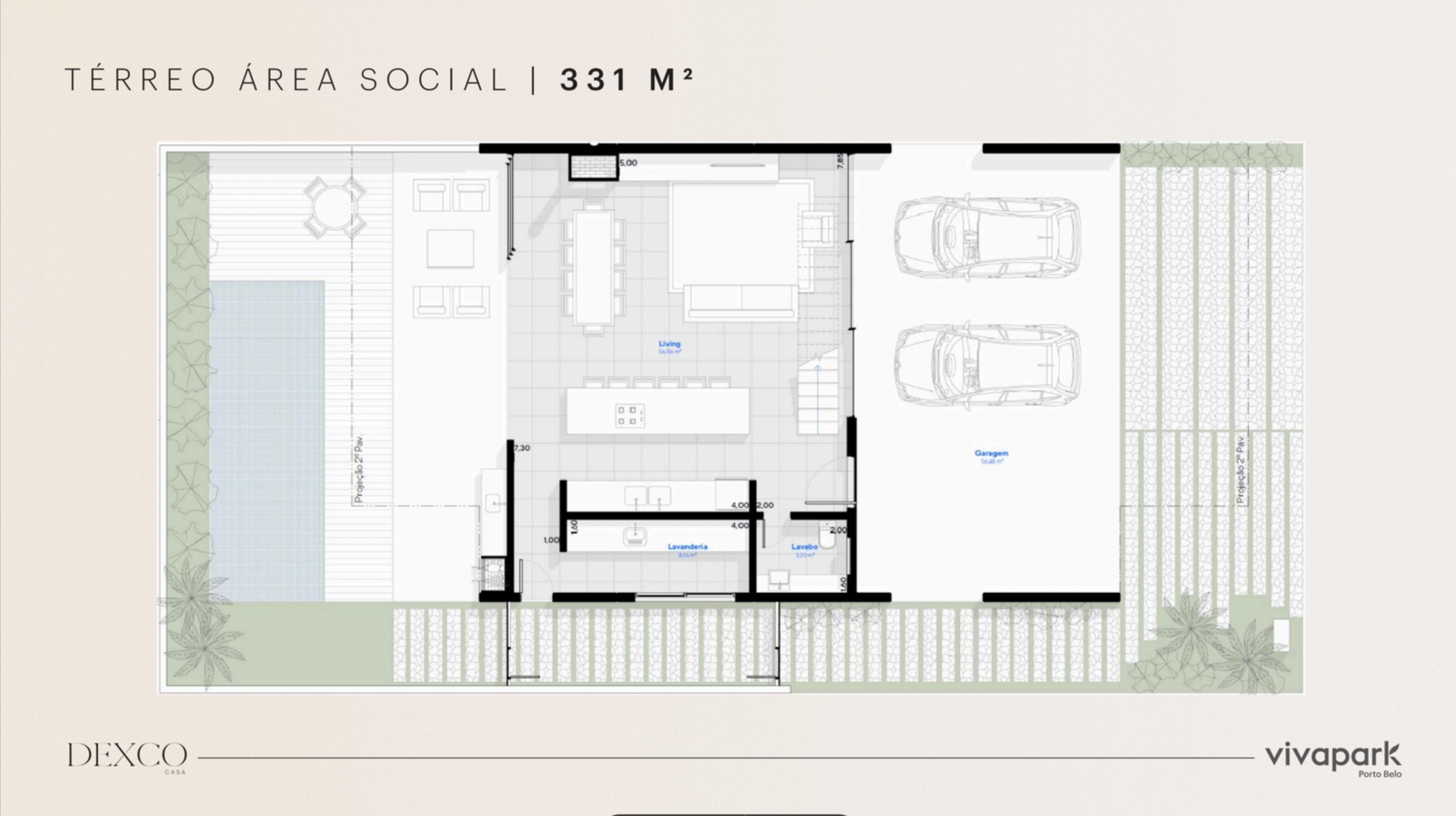 Floor Plan - Lower Level · Casa Dexco · Vivapark Porto Belo