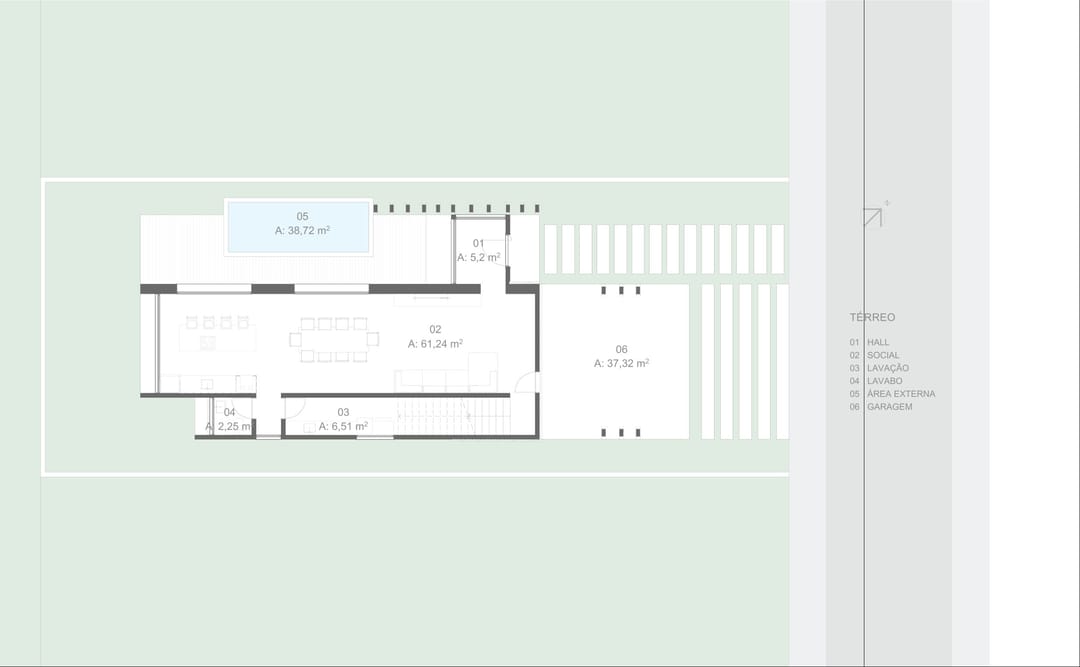Planta - Piso Térreo · Casa Prisma · Vivapark Porto Belo