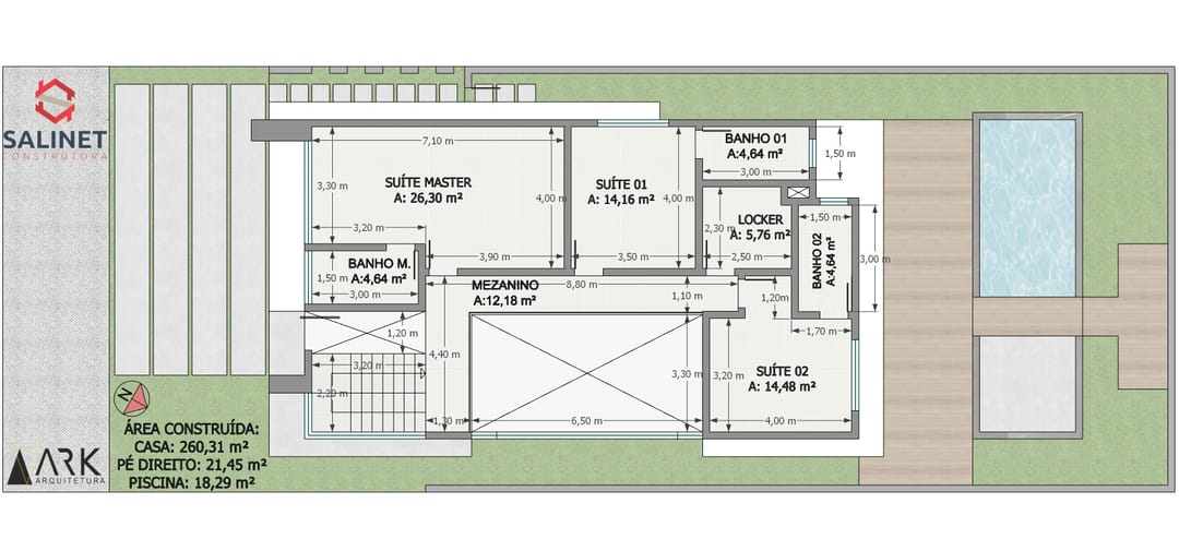 Planta baixa · Casa Q10 L05 · Vivapark Porto Belo